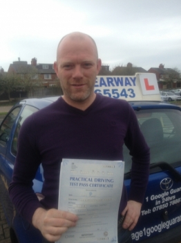 So pleased I chose Clearway My instructor Fred was excellent and easy to learn from He sent me to my test with confidence and no nerves Passed 9th April 2014