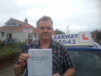 As a 46 year old man who had failed his test many times I was over the moon to find Clearway Driving School The intensive courses are brilliant and worked so well for me Fred is an excellent instructor and I cannot speak highly enough about him Fred made me feel at ease and I knew that I would pass with his instruction and support Fred you are the man - thanks very much mate Passed 13th 