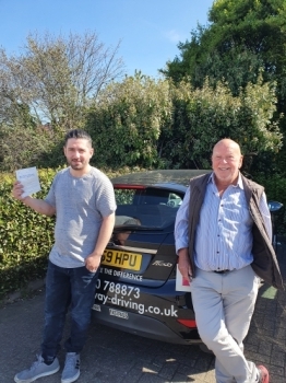 I have passed my driving test today after learning with Fred.  He has been patient, especially since English is not my first language and he always explained things clearly.  He helped me with booking my test and now sending away for my licence.  I made the right choice in choosing him as my instructor.  Passed 21st April 2022.