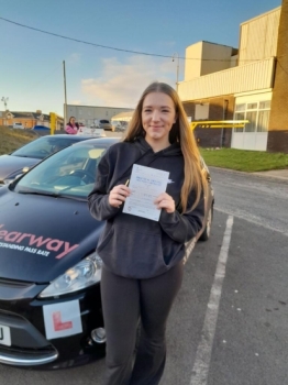 I would like to say a massive thank you to Clearwawy Driving School, especially Fred, for helping me to pass my test first time.  Passed 9th January 2024.